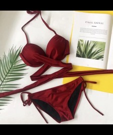 Bikinin đỏ thâm